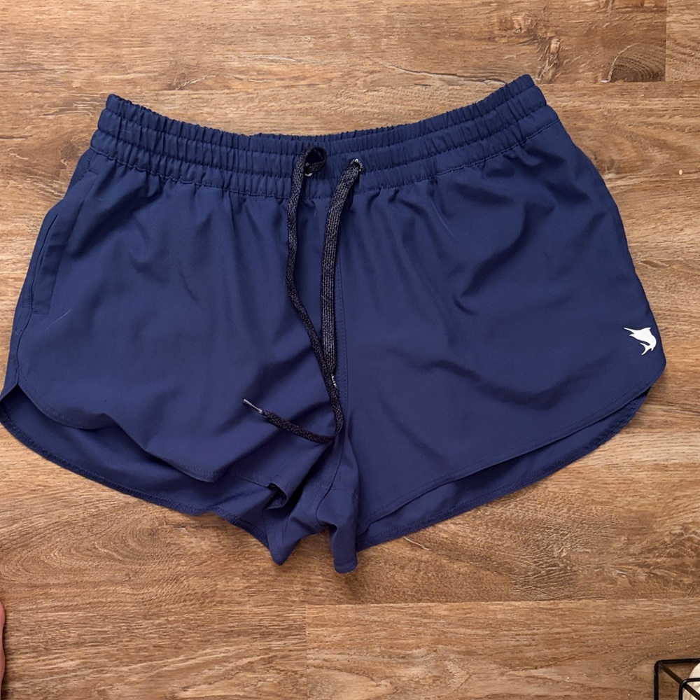 Salt Life Navy Athletic Drawstring Shorts